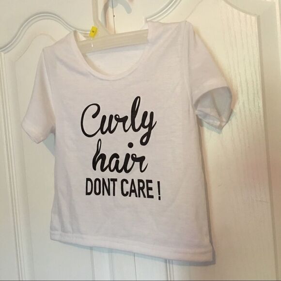 Curly Hair Don't Care tee - Picture 1 of 1